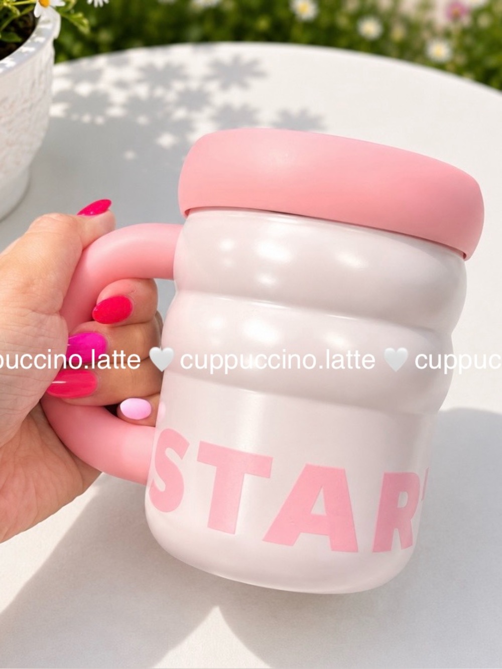 🩷NWT🩷Starbucks 2026 Summer Baby Pink Stainless Steel Mug with Lid - 12 oz